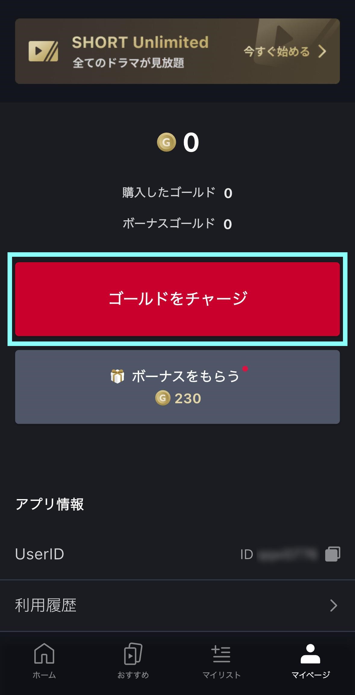 ゴールドをチャージする.jpg